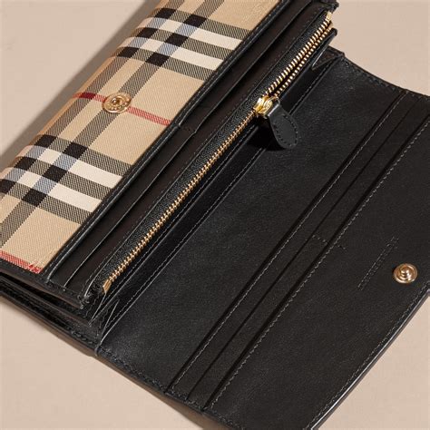 burberry trench leather continental wallet|burberry checkbook cover.